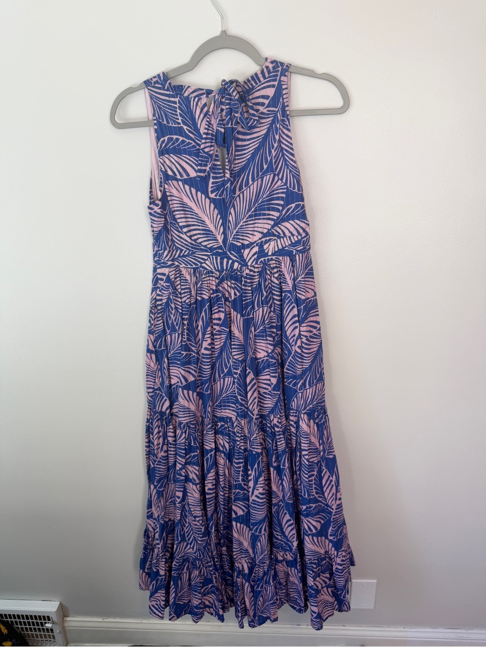 Boden Serena Cotton Tie Maxi Dress Multi Tropical Print Parrot - Picture 3 of 11